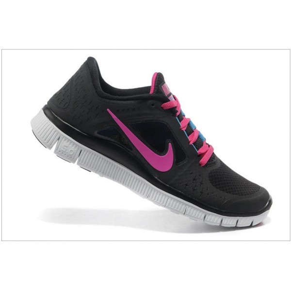 Nike Free Run 3 Damen Laufschuhe 510643-401 Nachtblau/Reines Platin/Beerenrot
