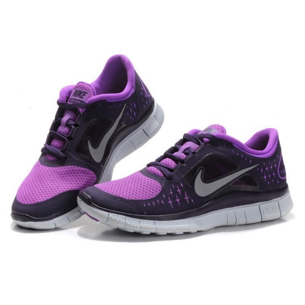 Nike Free Run 3 Damen Laufschuhe 510643-505 Laser Lila/Reflektieren Silber/Groß Lila