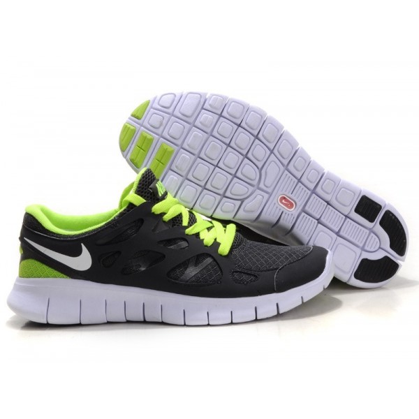 Nike Free Run 2 Herren Laufschuhe Anthrazit/Grau/Grün/Weiß 443815-009