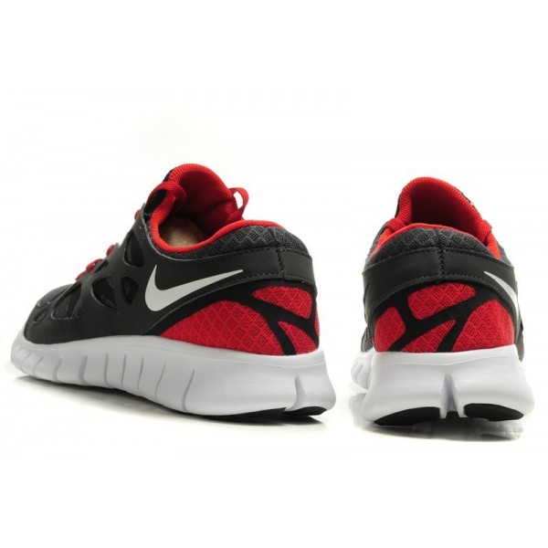 Nike Free Run 2 Herren Laufschuhe Anthrazit Schwarz Weiß Sport Rot 443815-006