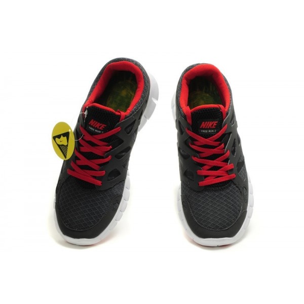 Nike Free Run 2 Herren Laufschuhe Anthrazit Schwarz Weiß Sport Rot 443815-006
