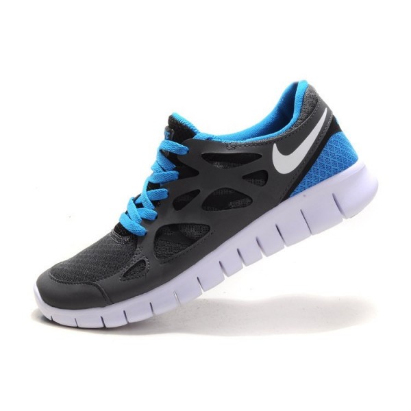 Nike Free Run 2 Herren Laufschuhe Anthrazit Schwarz Königliches Blau Weiß 443815-041