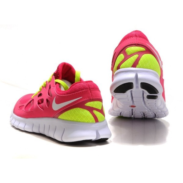 Nike Free Run 2 Damen Laufschuhe Rosa/Gelb/Weiß 443816-617