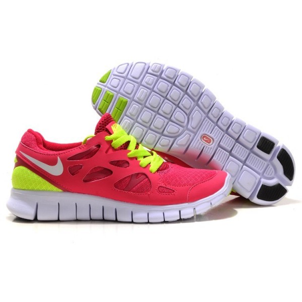 Nike Free Run 2 Damen Laufschuhe Rosa/Gelb/Weiß 443816-617