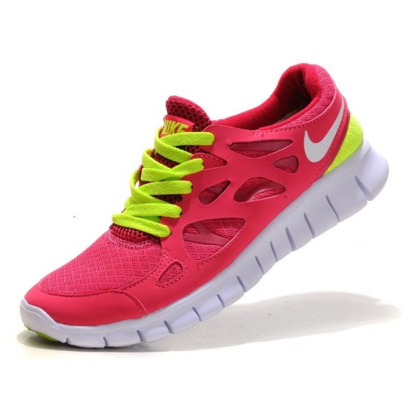 Nike Free Run 2 Damen Laufschuhe Rosa/Gelb/Weiß 443816-617