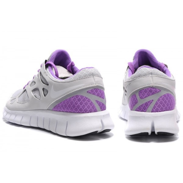 Nike Free Run 2 Damen Laufschuhe Pure Platinum/Weiß/Wolf Grau/Hellviolett 443816-015