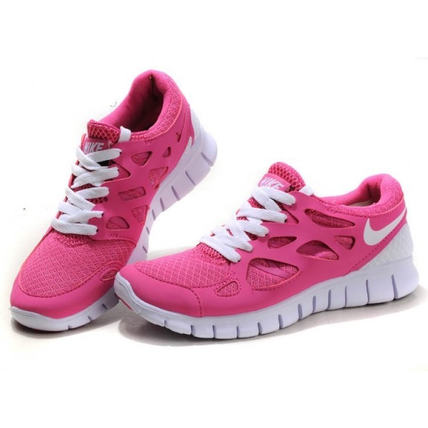 Nike Free Run 2 Damen Laufschuhe Pink Weiß 443816-106