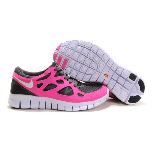 Nike Free Run 2 Damen Laufschuhe Pink Grau 443816-206