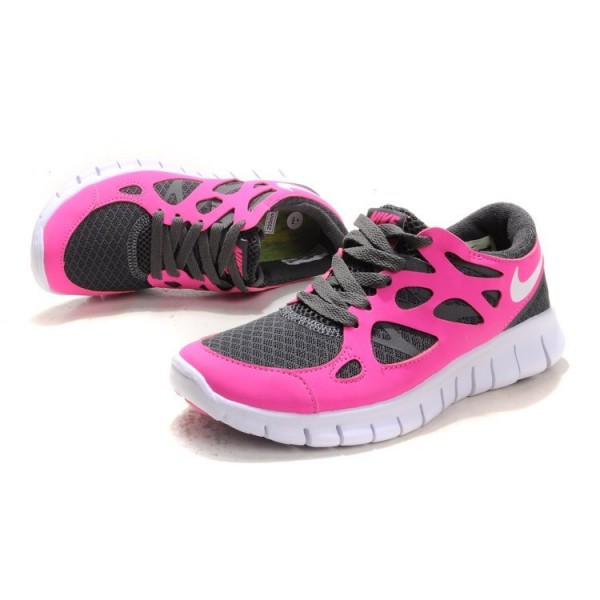 Nike Free Run 2 Damen Laufschuhe Pink Grau 443816-206