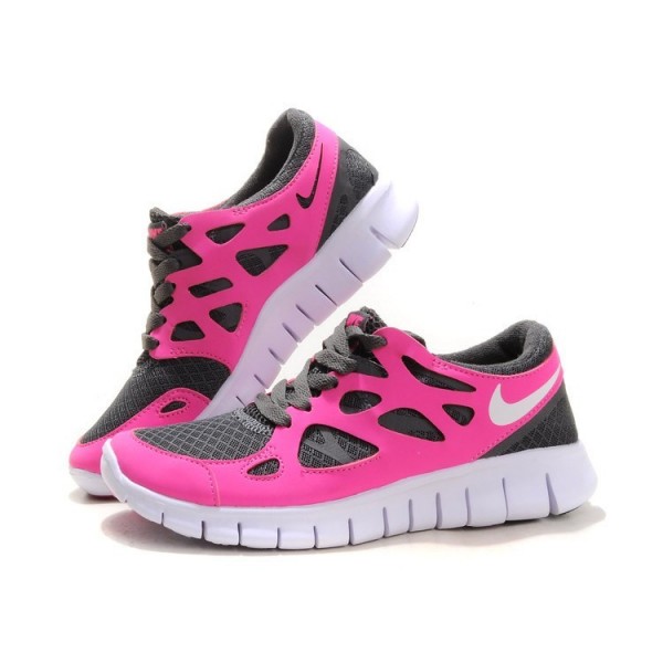 Nike Free Run 2 Damen Laufschuhe Pink Grau 443816-206