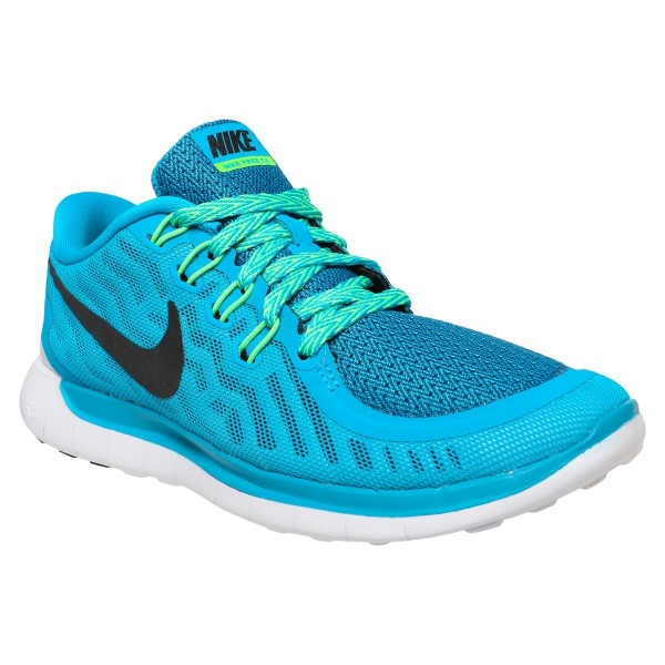 Nike Free 5.0 2015 Damen Laufschuhe Blaue Lagune/Volt Grün/Schwarz 724383-403