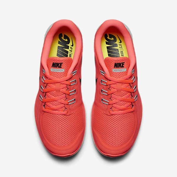 Nike Free 5.0 2015 Damen Laufschuhe Heiße Lava/Lava Glow/Hell Purpurnen/Schwarz 724383-800