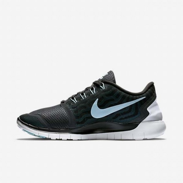 Nike Free 5.0 2015 Damen Laufschuhe Anthrazit/Copa/Schwarz/Blaue Lagune 724383-009