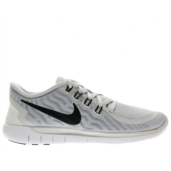 Nike Free 5.0 2015 Damen Laufschuhe Reines Platin/Wolf Grau/Grau/Schwarz 724383-003