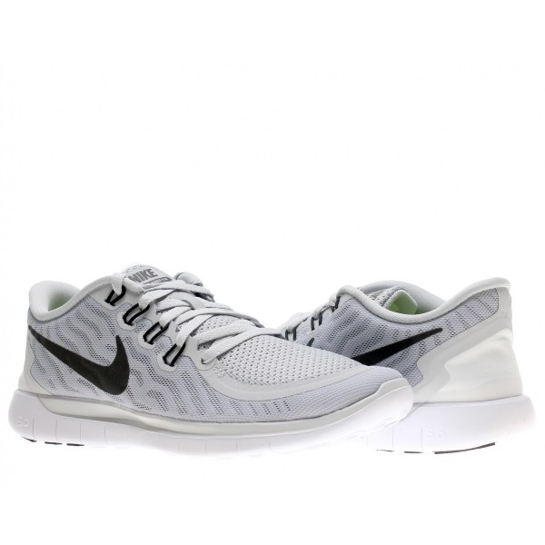 Nike Free 5.0 2015 Damen Laufschuhe Reines Platin/Wolf Grau/Grau/Schwarz 724383-003