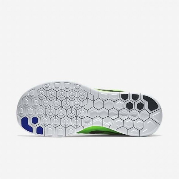 Nike Free 5.0 2015 Damen Laufschuhe Spannung Grün/Schwarz/Weiß/Racer Blau 724383-300