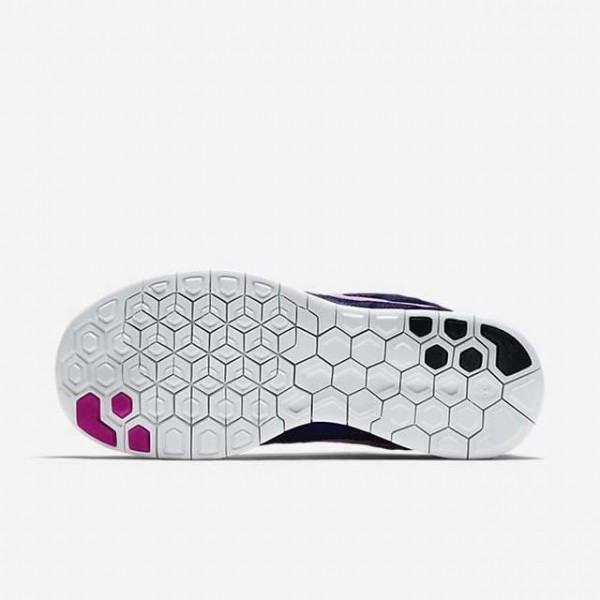 Nike Free 5.0 2015 Damen Laufschuhe Tief Königsblau/Fuchsia Glow 724383-405