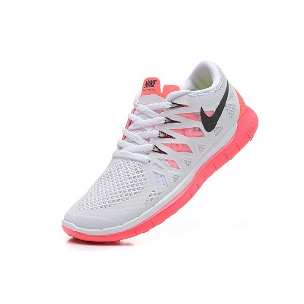 Nike Free 5.0 2014 Damen Laufschuhe Weiß Rosa Schwarz