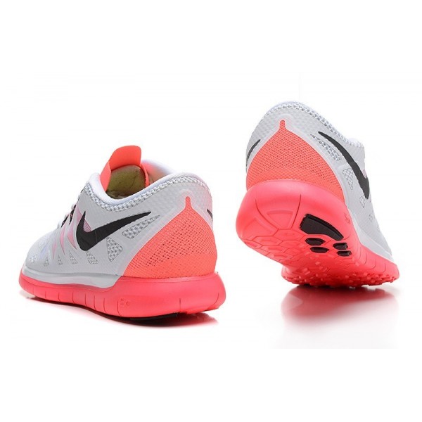 Nike Free 5.0 2014 Damen Laufschuhe Weiß Rosa Schwarz