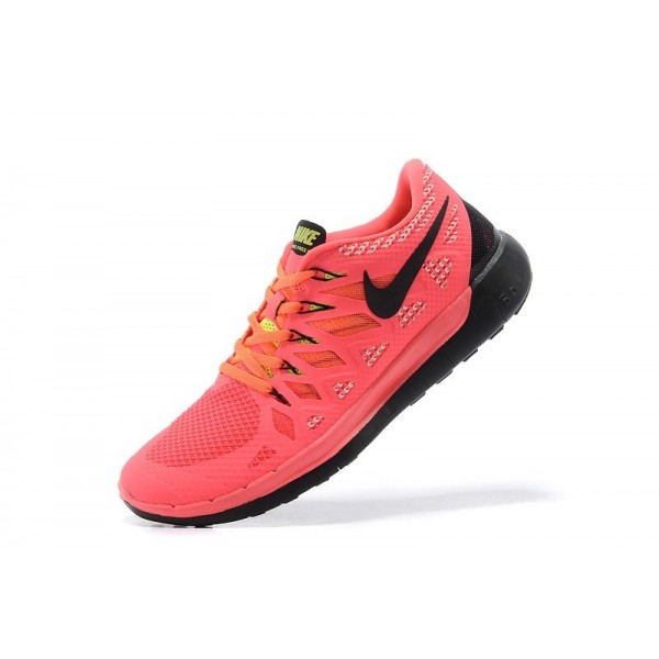 Nike Free 5.0 2014 Herren Laufschuhe Hyper Punch-Schwarz Volt 642198-600