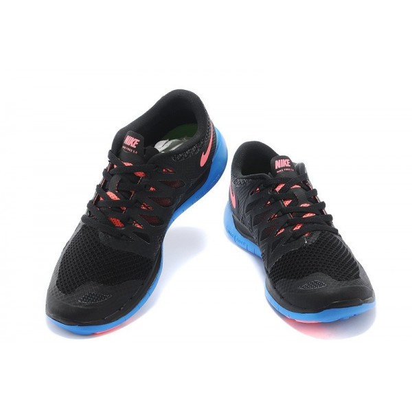 Nike Free 5.0 2014 Herren Laufschuhe Schwarz/Hyper Schlag/Foto Blue 642198-002