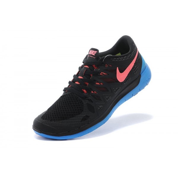 Nike Free 5.0 2014 Herren Laufschuhe Schwarz/Hyper Schlag/Foto Blue 642198-002