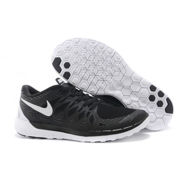 Nike Free 5.0 2014 Herren Laufschuhe Schwarz Weiß Anthrazit 642198-001