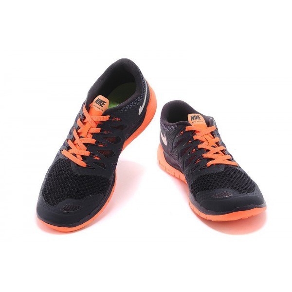 Nike Free 5.0 2014 Herren Laufschuhe Schwarz Orange