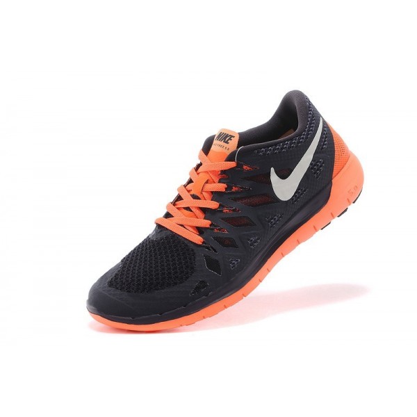 Nike Free 5.0 2014 Herren Laufschuhe Schwarz Orange