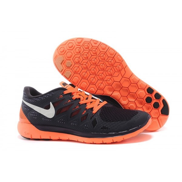 Nike Free 5.0 2014 Herren Laufschuhe Schwarz Orange