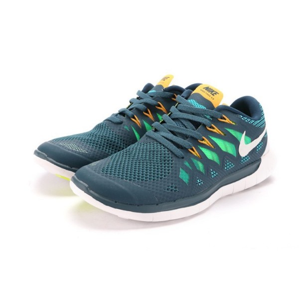Nike Free 5.0 2014 Herren Laufschuhe Nacht/Weiß/Tribe Grün/Volt 642198-301