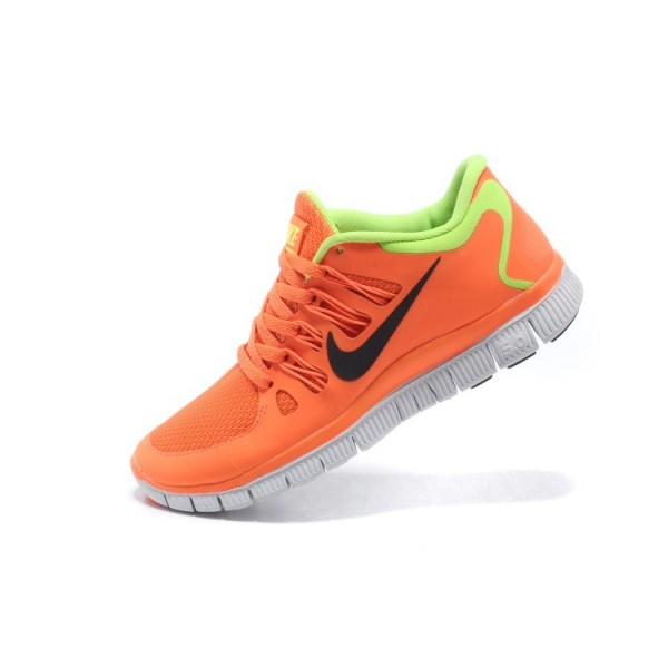 Nike Free Run 5.0 Damen Laufschuhe 580591-603 Orange Fluoreszierend Grün