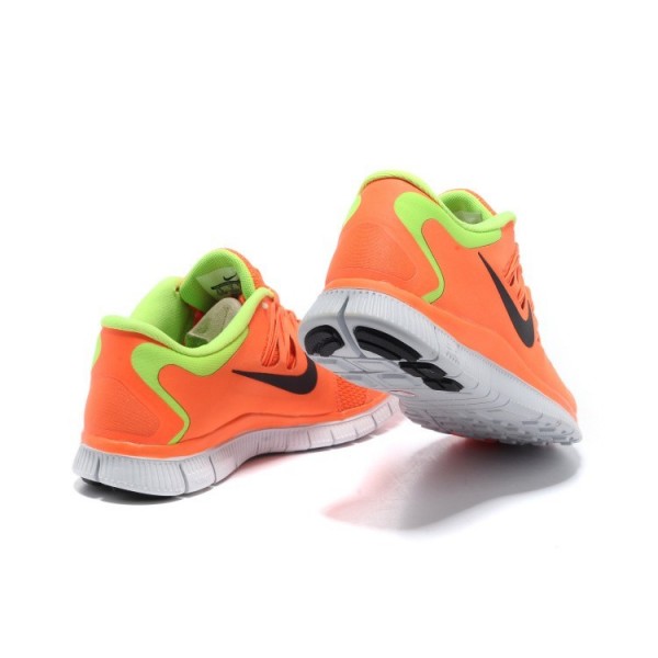 Nike Free Run 5.0 Damen Laufschuhe 580591-603 Orange Fluoreszierend Grün