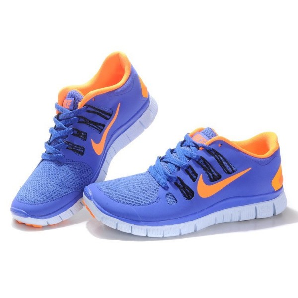 Nike Free Run 5.0 Damen Laufschuhe 580591-580 Violet Kraft/Hell Citrus/Anthrazit