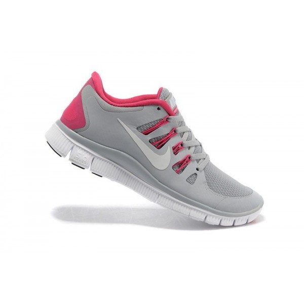 Nike Free Run 5.0 Damen Laufschuhe 580591-061 Wolf Grau/Pink Kraft/Weiß