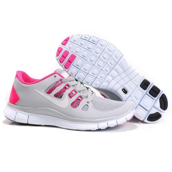 Nike Free Run 5.0 Damen Laufschuhe 580591-988 Grau Rosa