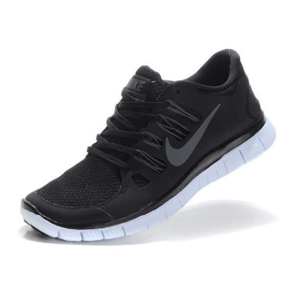 Nike Free Run 5.0 Herren Laufschuhe 579959-002 Schwarz/Metallic Dunkelgrau/Weiß