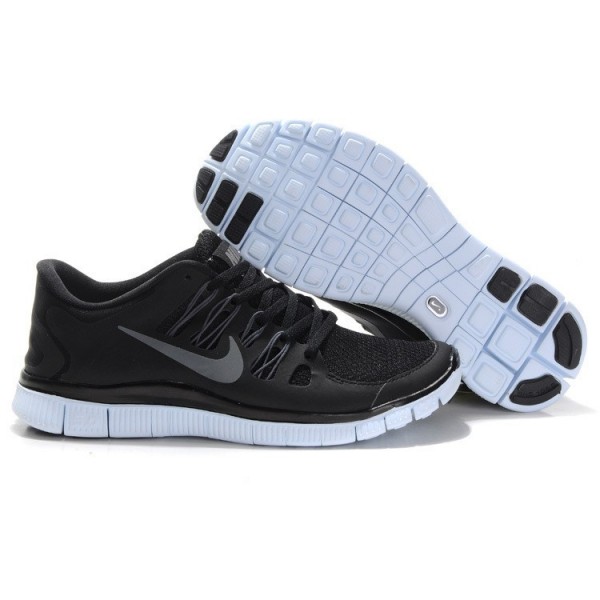 Nike Free Run 5.0 Herren Laufschuhe 579959-002 Schwarz/Metallic Dunkelgrau/Weiß