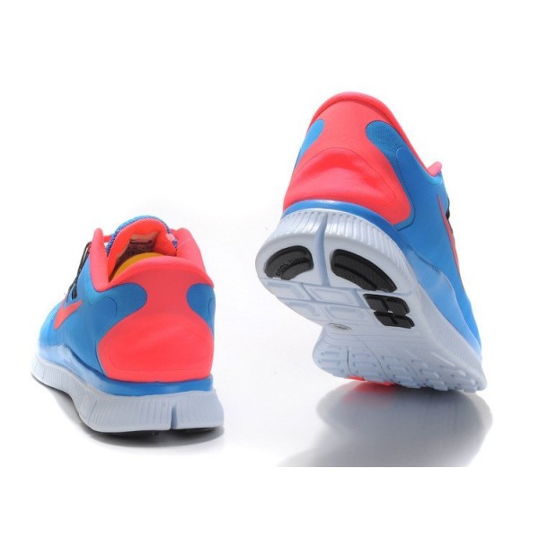 Nike Free Run 5.0 Herren Laufschuhe 579959-464 Blau Held/Atomic Rot/Schwarz