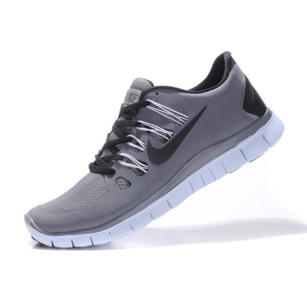 Nike Free Run 5.0 Herren Laufschuhe 579959-188 Wolf Grau Schwarz Weiß