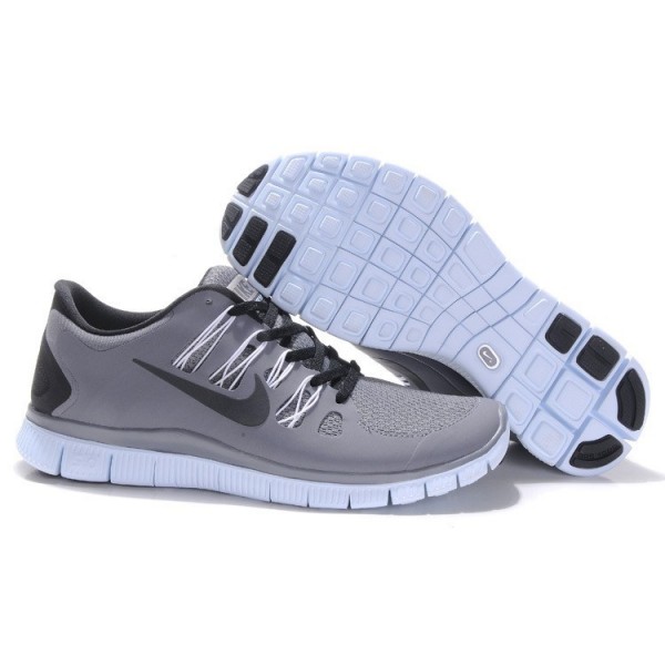 Nike Free Run 5.0 Herren Laufschuhe 579959-188 Wolf Grau Schwarz Weiß