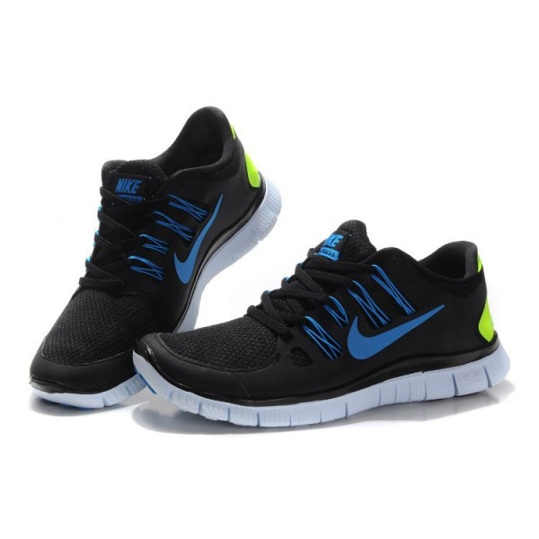 Nike Free Run 5.0 Herren Laufschuhe 579959-003 Schwarz Gamma Blaue Elektrische Grün