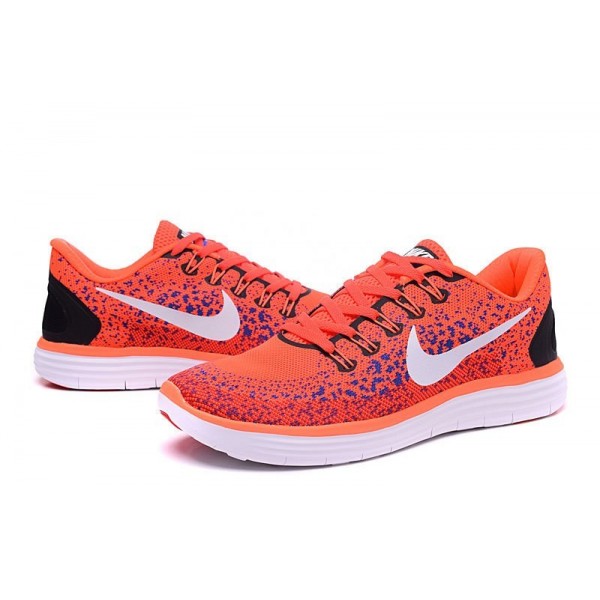 Nike Free RN Entfernung Herren Laufschuhe Hyper Orange/Blaue Lagune/Schwarz/Weiß 827115-016