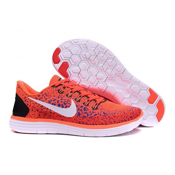 Nike Free RN Entfernung Herren Laufschuhe Hyper Orange/Blaue Lagune/Schwarz/Weiß 827115-016