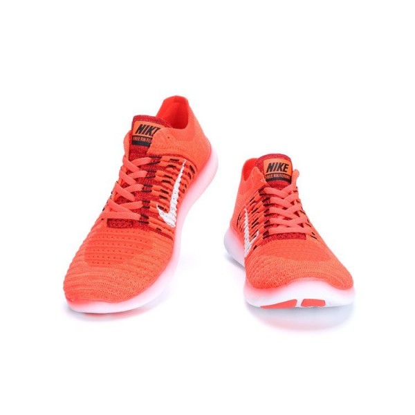 Nike Free RN Flyknit Damen Laufschuhe Hyper Orange 831070-801
