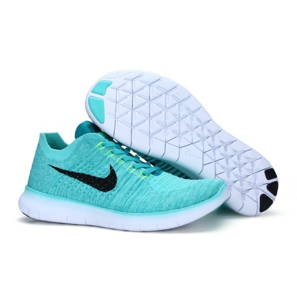 Nike Free RN Flyknit Damen Laufschuhe Jade Schwarz 831070-307 Nike Free RN Flyknit Damen Laufschuhe Jade Schwarz 831070-307