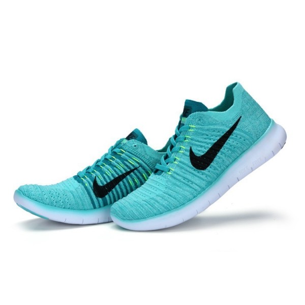 Nike Free RN Flyknit Damen Laufschuhe Jade Schwarz 831070-307 Nike Free RN Flyknit Damen Laufschuhe Jade Schwarz 831070-307