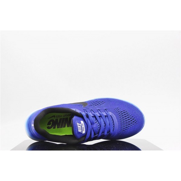 2016 Nike Free RN Herren Cushioning Laufschuhe Tiefe Königsblau/Schwarz/Weiß 831509-004