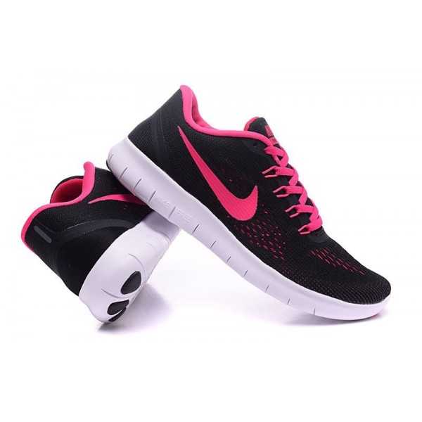 Nike Free RN Damen Laufschuhe Dunkel Grau/Pink Explosion/Schwarz 831509-006