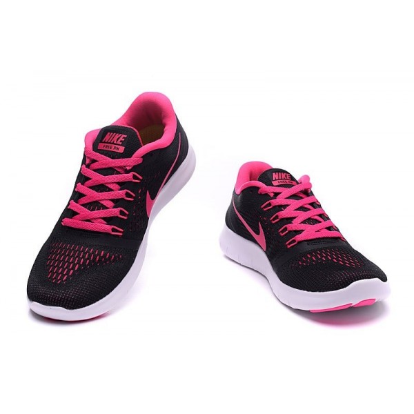 Nike Free RN Damen Laufschuhe Dunkel Grau/Pink Explosion/Schwarz 831509-006